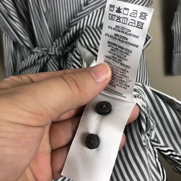 Untuckit for her Alexa Stripe Shirtwaist Button Up Dress Work Office Size 2 - Picture 9 of 12